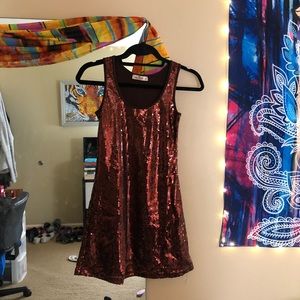 Hollister Sequin Mini New Years Party Dress